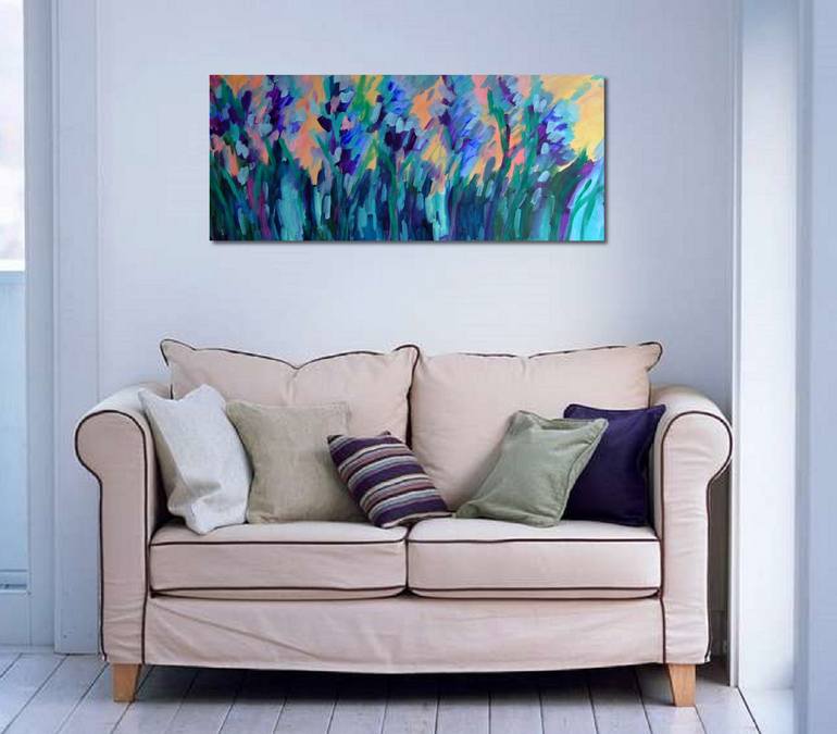 Original Pop Art Floral Painting by Mary Kirova