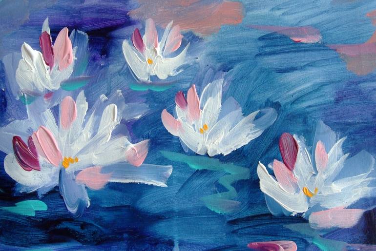 Original Floral Painting by Mary Kirova