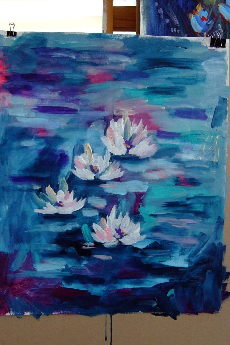 Original Floral Painting by Mary Kirova