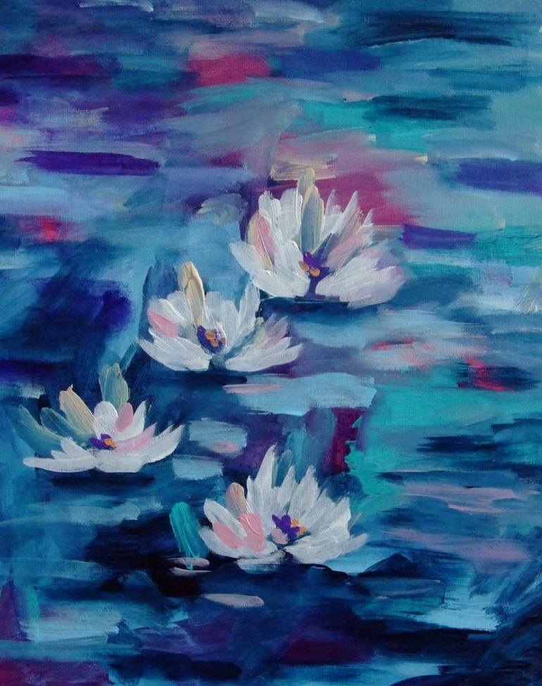 Original Floral Painting by Mary Kirova