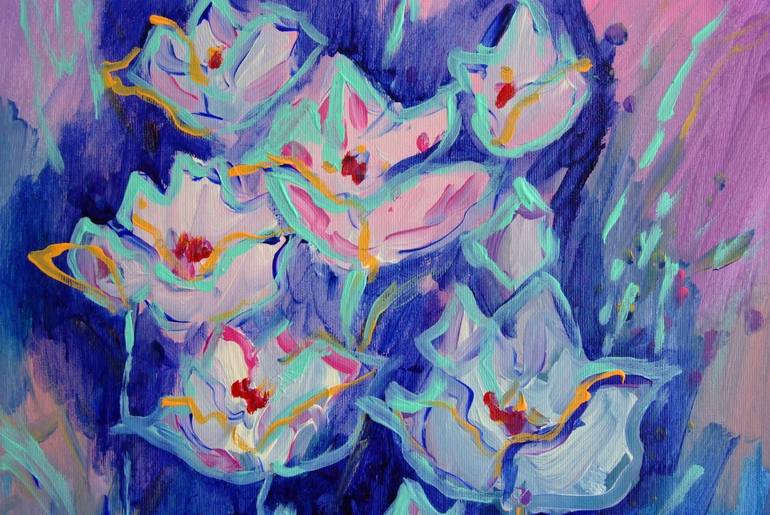 Original Floral Painting by Mary Kirova