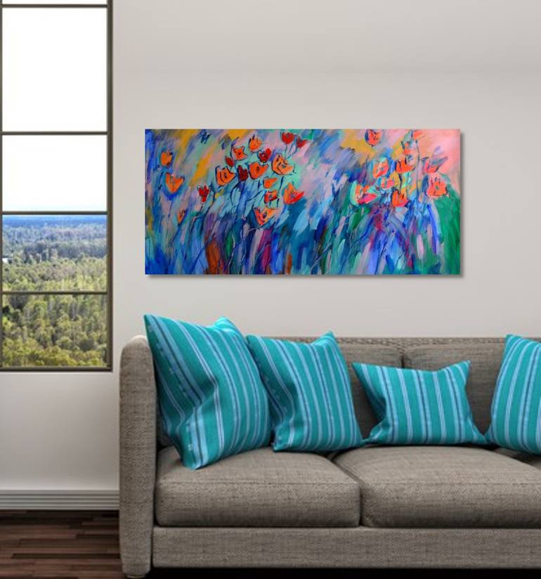 Original Floral Painting by Mary Kirova