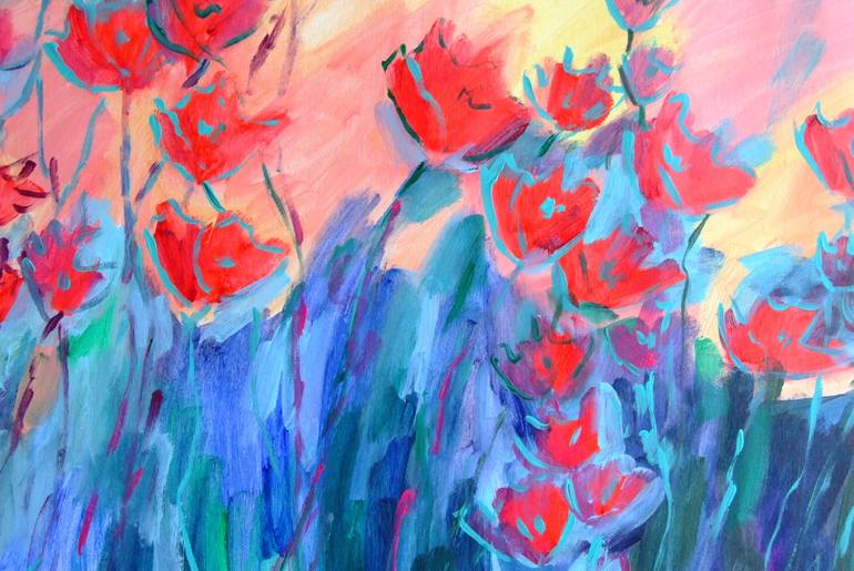 Original Floral Painting by Mary Kirova