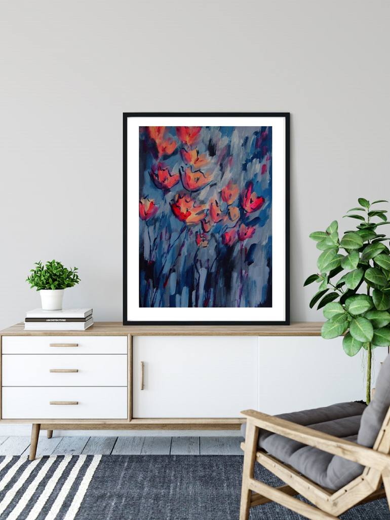 Original Floral Painting by Mary Kirova