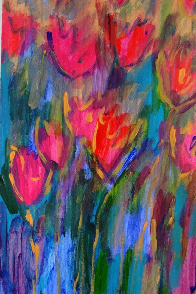 Original Floral Painting by Mary Kirova