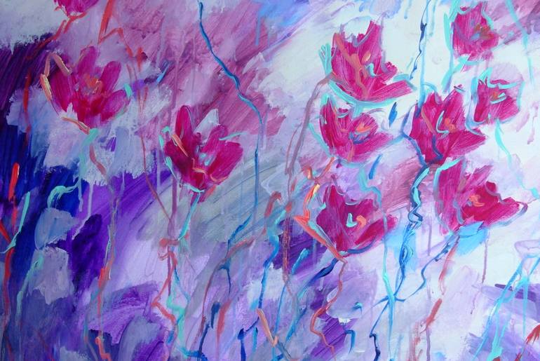 Original Floral Painting by Mary Kirova