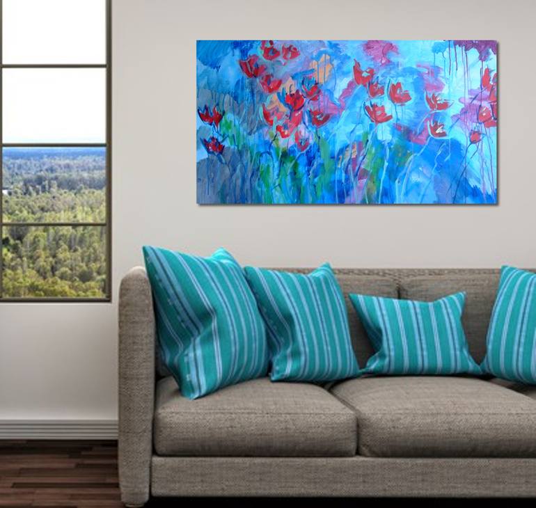 Original Floral Painting by Mary Kirova