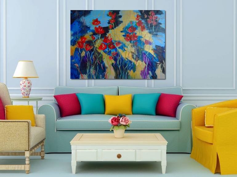 Original Floral Painting by Mary Kirova