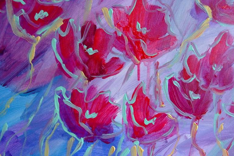 Original Floral Painting by Mary Kirova