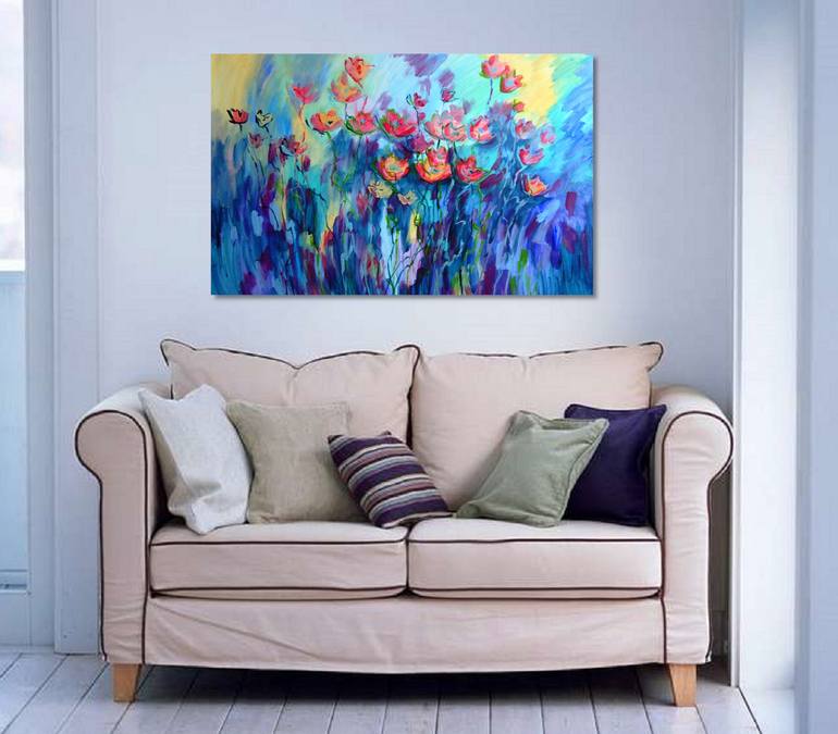 Original Illustration Floral Painting by Mary Kirova