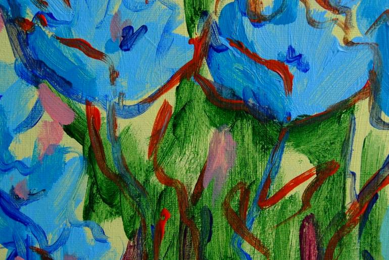 Original Conceptual Floral Painting by Mary Kirova
