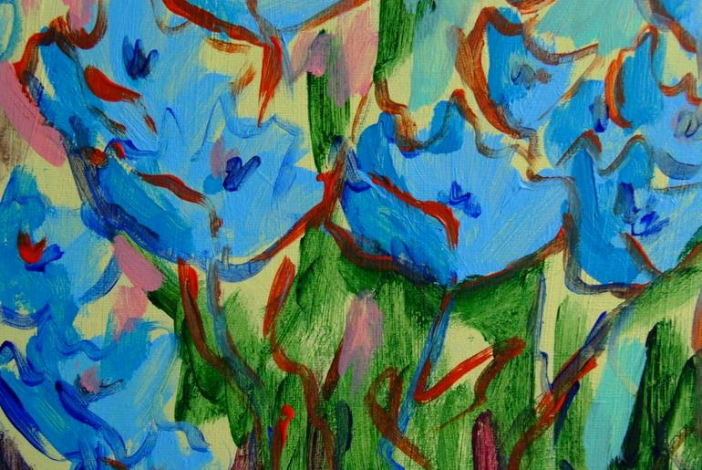Original Conceptual Floral Painting by Mary Kirova