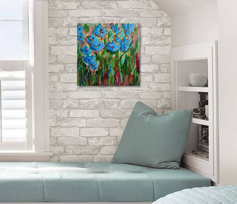 Original Conceptual Floral Painting by Mary Kirova