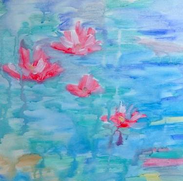 Print of Impressionism Floral Paintings by Mary Kirova