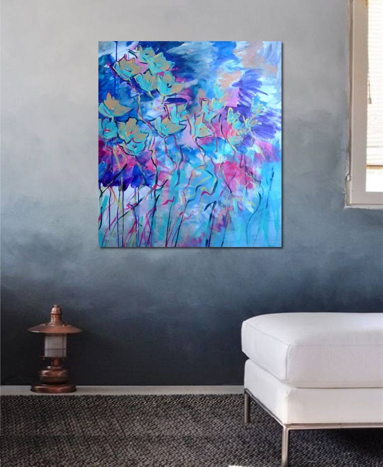 Original Illustration Floral Painting by Mary Kirova