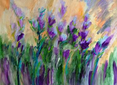 Print of Abstract Floral Paintings by Mary Kirova