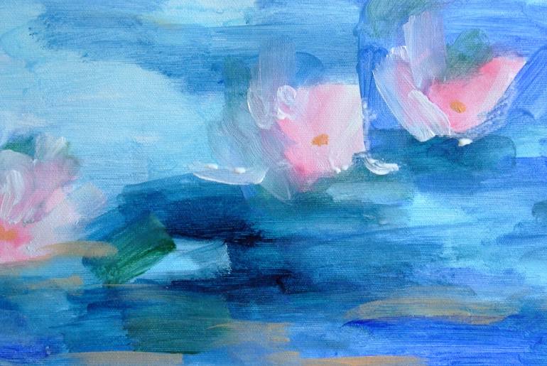 Original Abstract Floral Painting by Mary Kirova