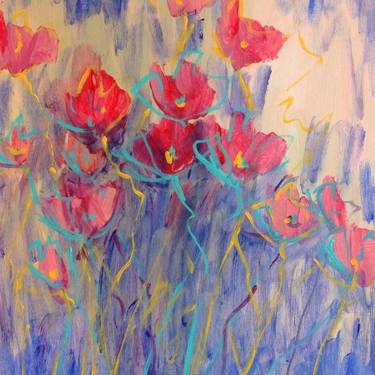 Print of Abstract Floral Paintings by Mary Kirova
