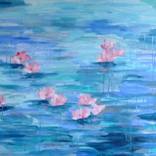 Quiet Pond. Inspired by Monet #35 by Mary Kirova