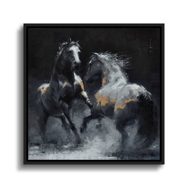 Original Figurative Horse Painting by Vanni Rocca