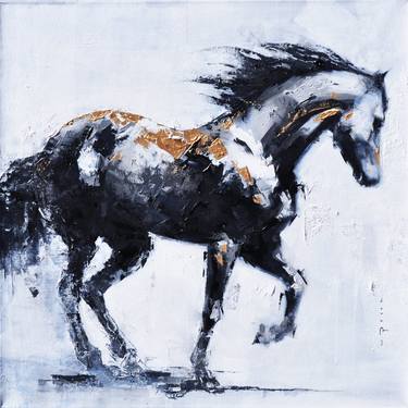 Original Figurative Horse Paintings by Vanni Rocca