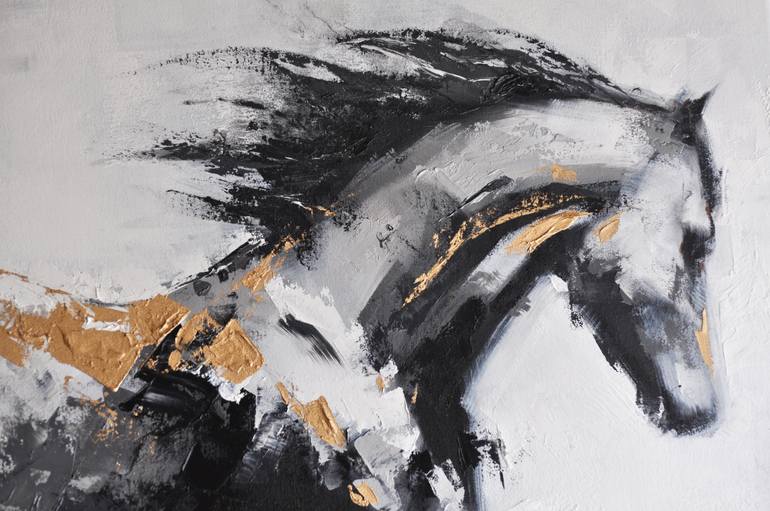 Original Figurative Horse Painting by Vanni Rocca