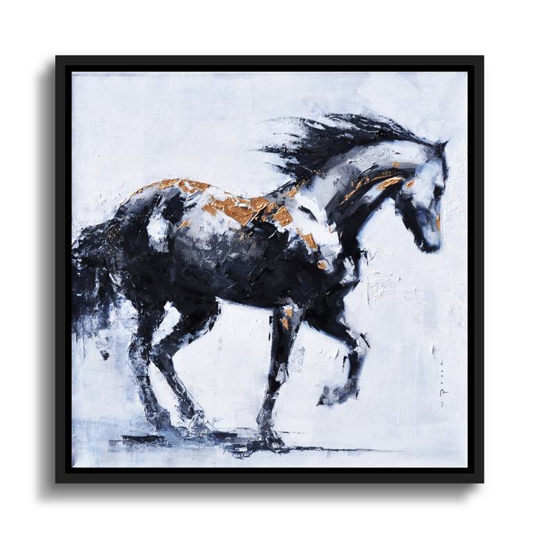 Original Figurative Horse Painting by Vanni Rocca