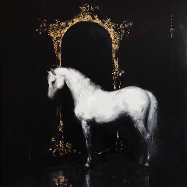 Original Figurative Horse Paintings by Vanni Rocca