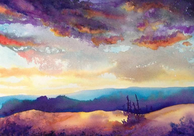 Evening Glow Painting By Elaine Henderson Saatchi Art