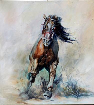 Print of Figurative Horse Paintings by Raliza Georgieva