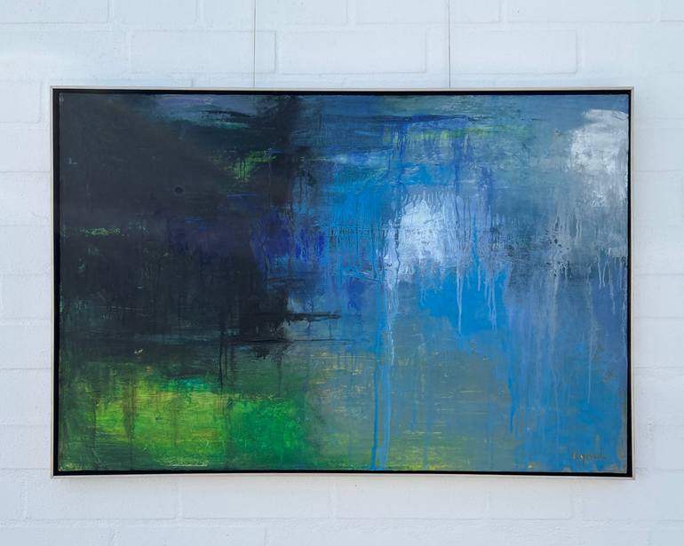 Original Abstract Expressionism Abstract Painting by Hasso Heybrock