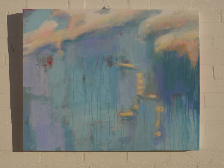 Original Abstract Expressionism Abstract Painting by Hasso Heybrock