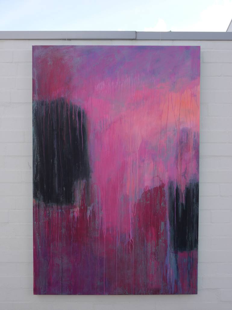 Original Abstract Expressionism Abstract Painting by Hasso Heybrock