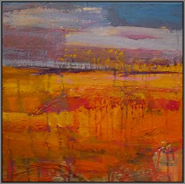 Original Abstract Expressionism Landscape Paintings by Hasso Heybrock