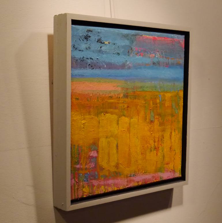 Original Abstract Expressionism Landscape Painting by Hasso Heybrock