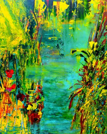Original Abstract Expressionism Landscape Paintings by Blanka Mandel