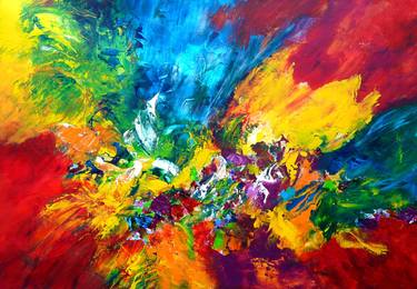 Original Abstract Expressionism Abstract Paintings by Blanka Mandel