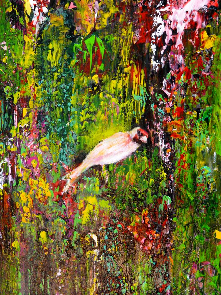 Original Abstract Expressionism Nature Painting by Blanka Mandel