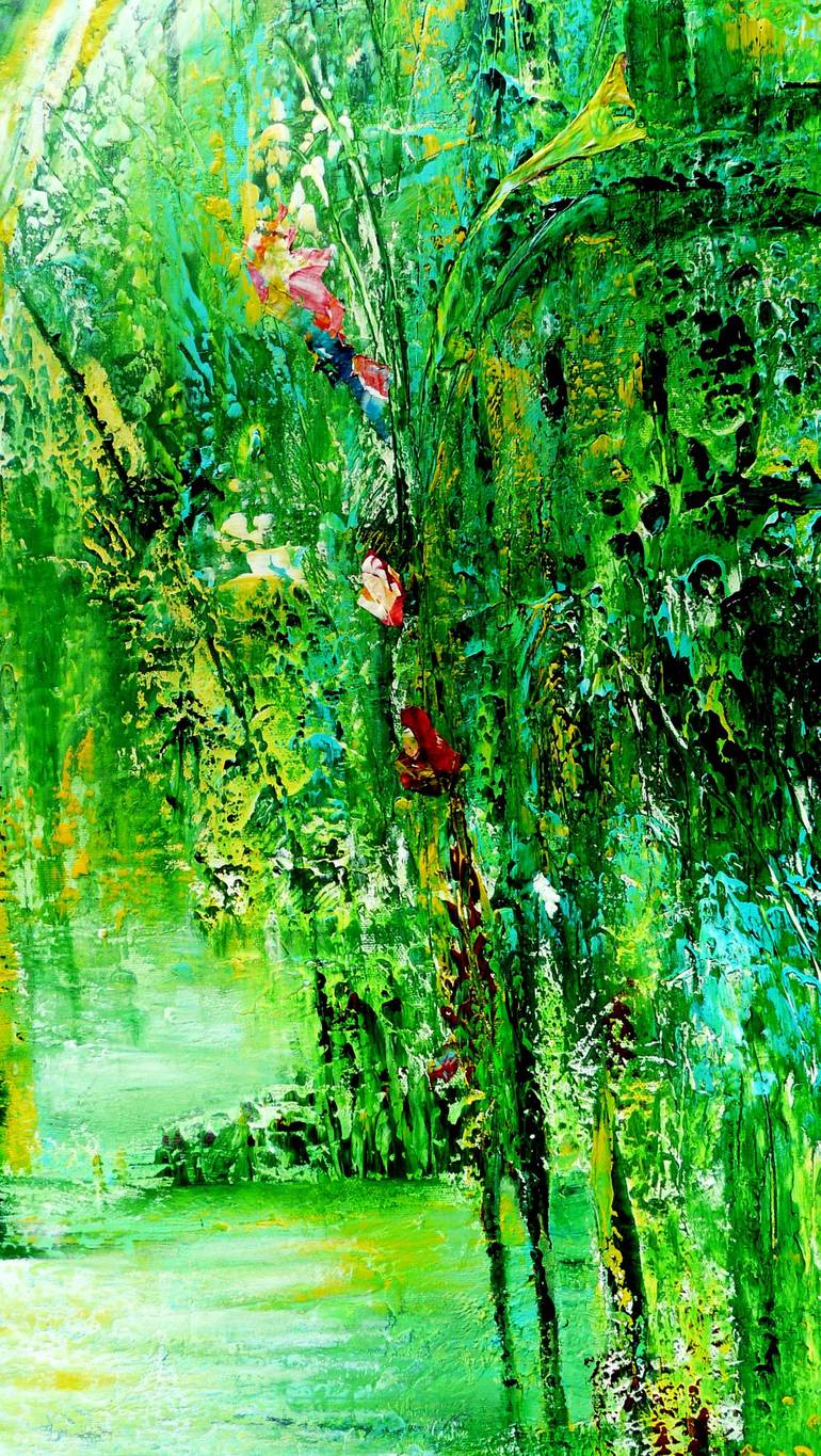 Original Contemporary Garden Painting by Blanka Mandel