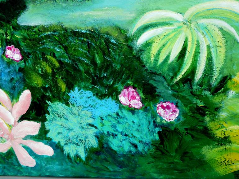 Original Contemporary Garden Painting by Blanka Mandel