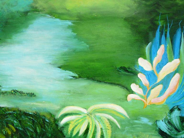 Original Contemporary Garden Painting by Blanka Mandel