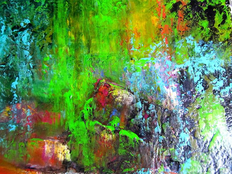 Original Abstract Expressionism Abstract Painting by Blanka Mandel