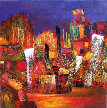 Original Abstract Expressionism Abstract Paintings by Blanka Mandel