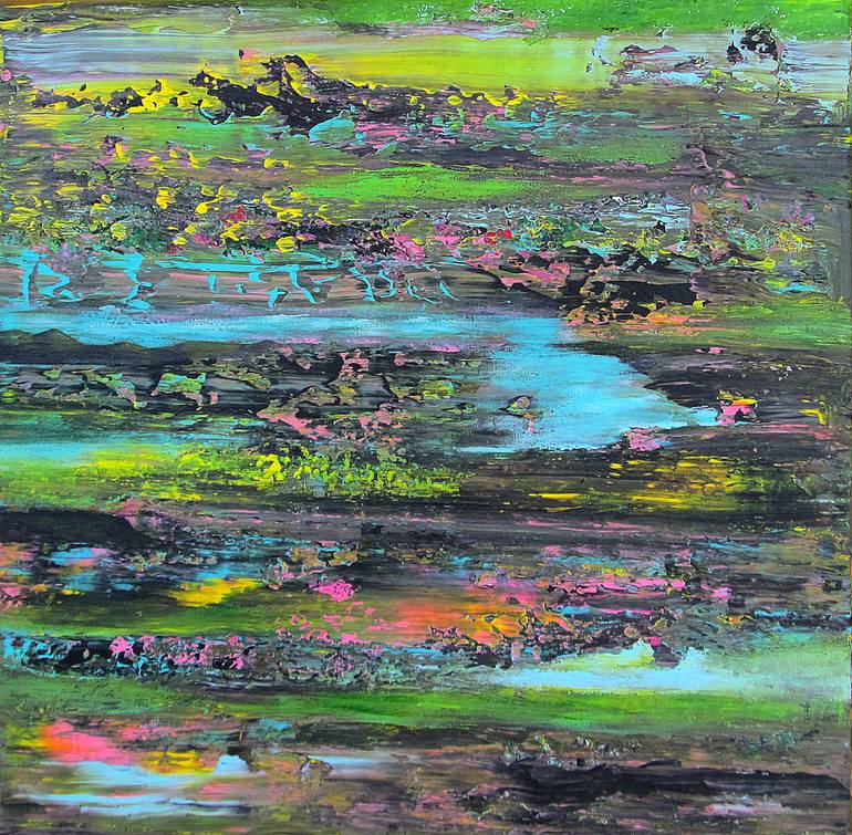Abstract Landscape Painting By Blanka Mandel Saatchi Art