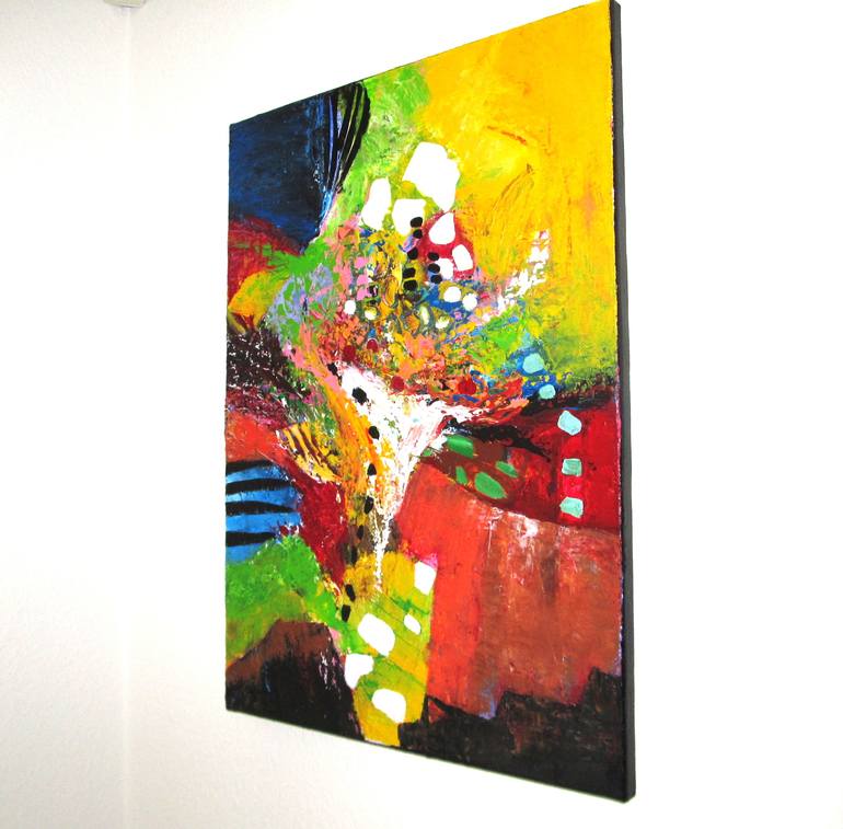 Original Fine Art Abstract Painting by Blanka Mandel