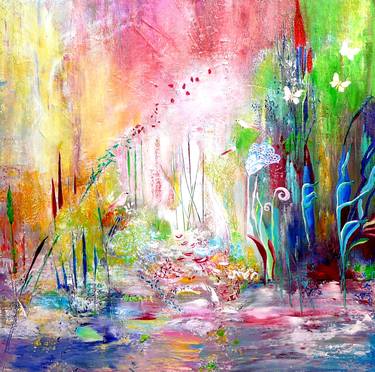 Original Abstract Expressionism Landscape Paintings by Blanka Mandel