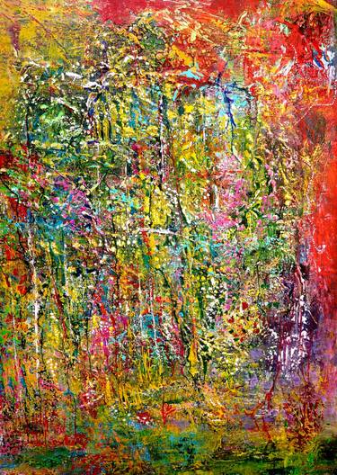 Original Abstract Expressionism Abstract Paintings by Blanka Mandel