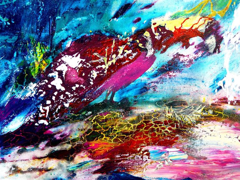 Original Abstract Expressionism Abstract Painting by Blanka Mandel