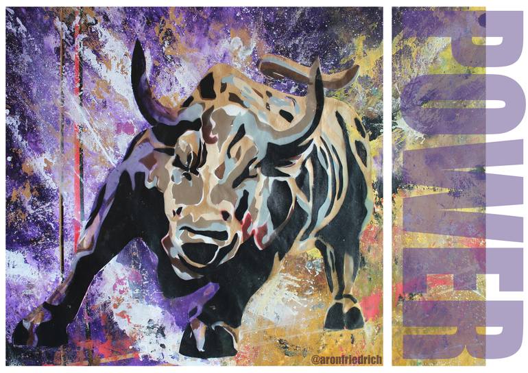 Original Abstract Animal Painting by Aron Friedrich