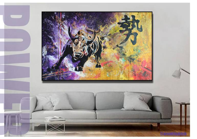 Original Abstract Animal Painting by Aron Friedrich